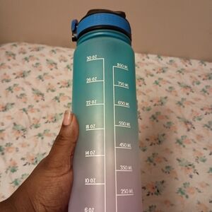Gradient Blue and Purple Water Bottle